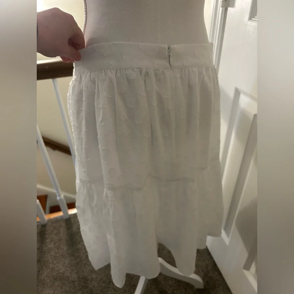 Ann Taylor Chiffon Lined Tiered Skirt - Picture 6 of 8